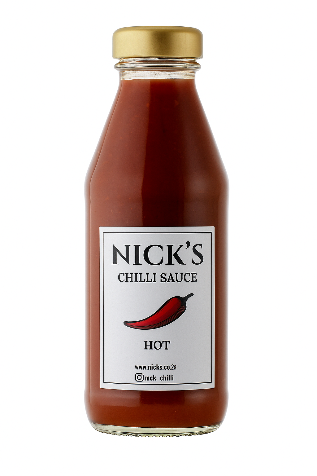 Nick's Chili Sauce Label
